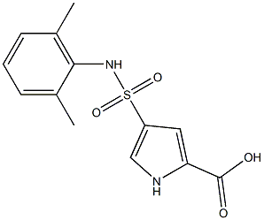 4-[(2,6-dimethylphenyl)sulfamoyl]-1H-pyrrole-2-carboxylic acid Struktur