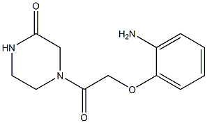 4-[(2-aminophenoxy)acetyl]piperazin-2-one Struktur