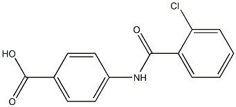 4-[(2-chlorobenzoyl)amino]benzoic acid Struktur