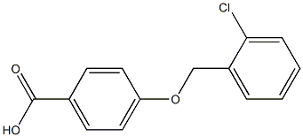 4-[(2-chlorophenyl)methoxy]benzoic acid Struktur