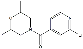 4-[(2-chloropyridin-4-yl)carbonyl]-2,6-dimethylmorpholine Struktur