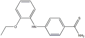 4-[(2-ethoxyphenyl)amino]benzene-1-carbothioamide Struktur