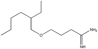 4-[(2-ethylhexyl)oxy]butanimidamide Struktur