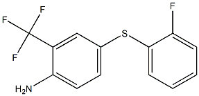 4-[(2-fluorophenyl)sulfanyl]-2-(trifluoromethyl)aniline Struktur