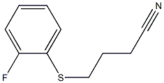 4-[(2-fluorophenyl)sulfanyl]butanenitrile Struktur