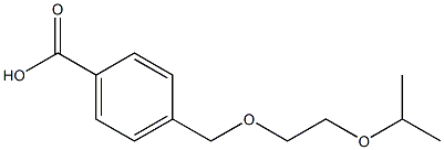 4-[(2-isopropoxyethoxy)methyl]benzoic acid Struktur