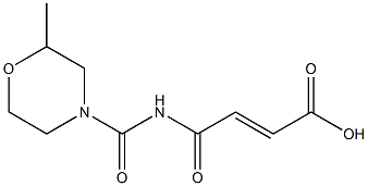 4-[(2-methylmorpholin-4-yl)carbonylamino]-4-oxobut-2-enoic acid Struktur