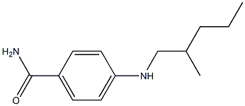 4-[(2-methylpentyl)amino]benzamide Struktur