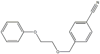 4-[(2-phenoxyethoxy)methyl]benzonitrile Struktur