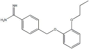 4-[(2-propoxyphenoxy)methyl]benzenecarboximidamide Struktur