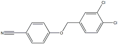 4-[(3,4-dichlorophenyl)methoxy]benzonitrile Struktur