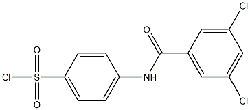 4-[(3,5-dichlorobenzene)amido]benzene-1-sulfonyl chloride Struktur