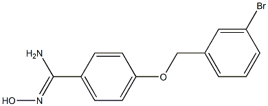 4-[(3-bromobenzyl)oxy]-N'-hydroxybenzenecarboximidamide Struktur