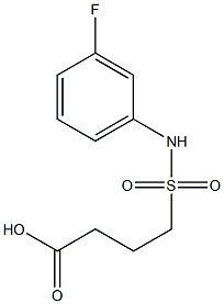 4-[(3-fluorophenyl)sulfamoyl]butanoic acid Struktur