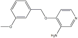 4-[(3-methoxyphenyl)methoxy]pyridin-3-amine Struktur