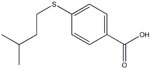 4-[(3-methylbutyl)sulfanyl]benzoic acid Struktur