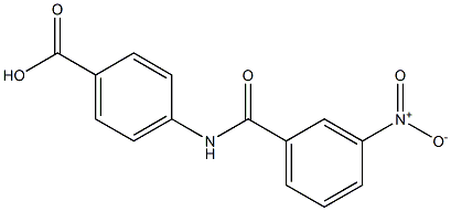 4-[(3-nitrobenzoyl)amino]benzoic acid Struktur