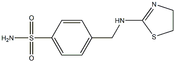 4-[(4,5-dihydro-1,3-thiazol-2-ylamino)methyl]benzene-1-sulfonamide Struktur