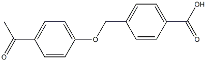 4-[(4-acetylphenoxy)methyl]benzoic acid Struktur