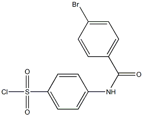 4-[(4-bromobenzene)amido]benzene-1-sulfonyl chloride Struktur