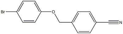 4-[(4-bromophenoxy)methyl]benzonitrile Struktur