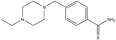 4-[(4-ethylpiperazin-1-yl)methyl]benzenecarbothioamide Struktur