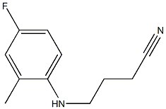 4-[(4-fluoro-2-methylphenyl)amino]butanenitrile Struktur