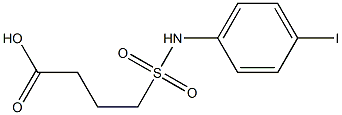 4-[(4-iodophenyl)sulfamoyl]butanoic acid Struktur