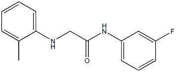 N-(3-fluorophenyl)-2-[(2-methylphenyl)amino]acetamide Struktur