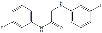 N-(3-fluorophenyl)-2-[(3-iodophenyl)amino]acetamide Struktur