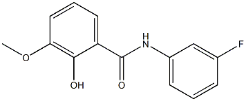 N-(3-fluorophenyl)-2-hydroxy-3-methoxybenzamide Struktur