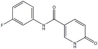 N-(3-fluorophenyl)-6-oxo-1,6-dihydropyridine-3-carboxamide Struktur