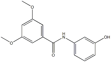 N-(3-hydroxyphenyl)-3,5-dimethoxybenzamide Struktur