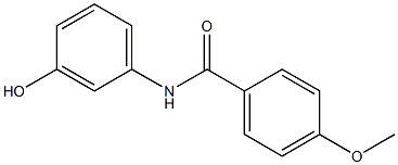 N-(3-hydroxyphenyl)-4-methoxybenzamide Struktur