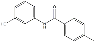 N-(3-hydroxyphenyl)-4-methylbenzamide Struktur