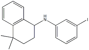 N-(3-iodophenyl)-4,4-dimethyl-1,2,3,4-tetrahydronaphthalen-1-amine Struktur