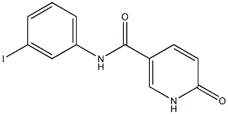 N-(3-iodophenyl)-6-oxo-1,6-dihydropyridine-3-carboxamide Struktur