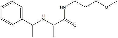 N-(3-methoxypropyl)-2-[(1-phenylethyl)amino]propanamide Struktur