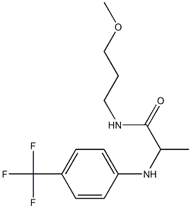 N-(3-methoxypropyl)-2-{[4-(trifluoromethyl)phenyl]amino}propanamide Struktur