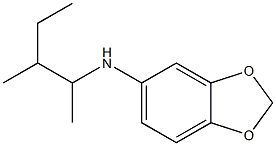 N-(3-methylpentan-2-yl)-2H-1,3-benzodioxol-5-amine Struktur