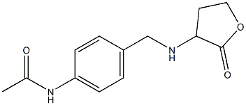 N-(4-{[(2-oxooxolan-3-yl)amino]methyl}phenyl)acetamide Struktur