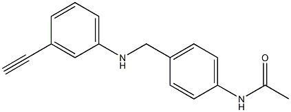 N-(4-{[(3-ethynylphenyl)amino]methyl}phenyl)acetamide Struktur