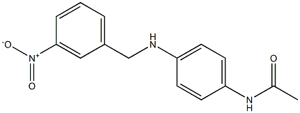 N-(4-{[(3-nitrophenyl)methyl]amino}phenyl)acetamide Struktur