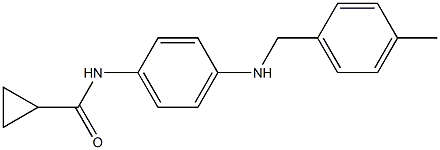 N-(4-{[(4-methylphenyl)methyl]amino}phenyl)cyclopropanecarboxamide Struktur