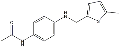 N-(4-{[(5-methylthiophen-2-yl)methyl]amino}phenyl)acetamide Struktur