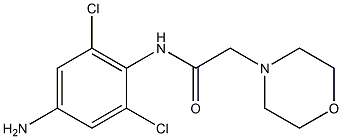 N-(4-amino-2,6-dichlorophenyl)-2-(morpholin-4-yl)acetamide Struktur