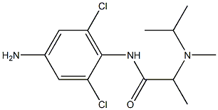 N-(4-amino-2,6-dichlorophenyl)-2-[methyl(propan-2-yl)amino]propanamide Struktur