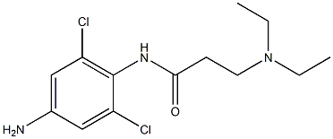 N-(4-amino-2,6-dichlorophenyl)-3-(diethylamino)propanamide Struktur