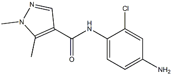 N-(4-amino-2-chlorophenyl)-1,5-dimethyl-1H-pyrazole-4-carboxamide Struktur