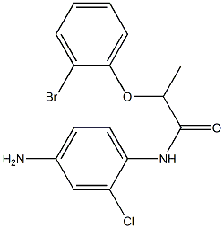 N-(4-amino-2-chlorophenyl)-2-(2-bromophenoxy)propanamide Struktur